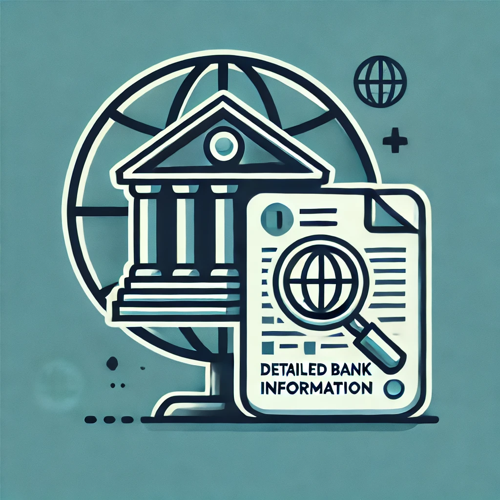 Detailed Bank Information Icon